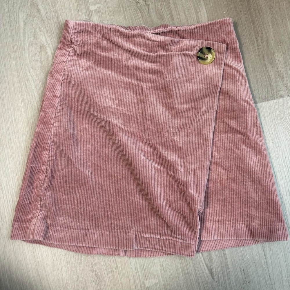 Miami Dusty Pink Corduroy Mini Skirt